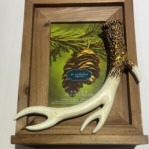 St. Nicholas Square Antler Wall Decor - Brown and White
